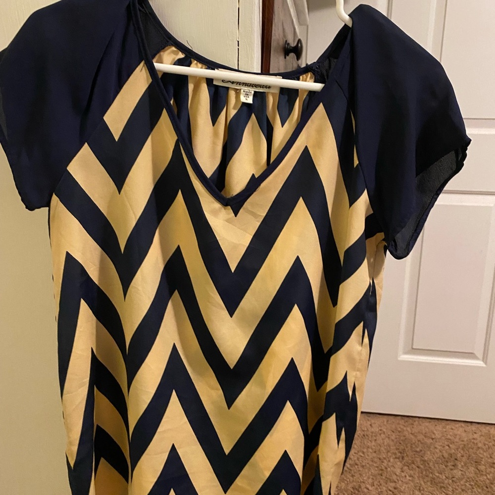 Small, chevron blouse.